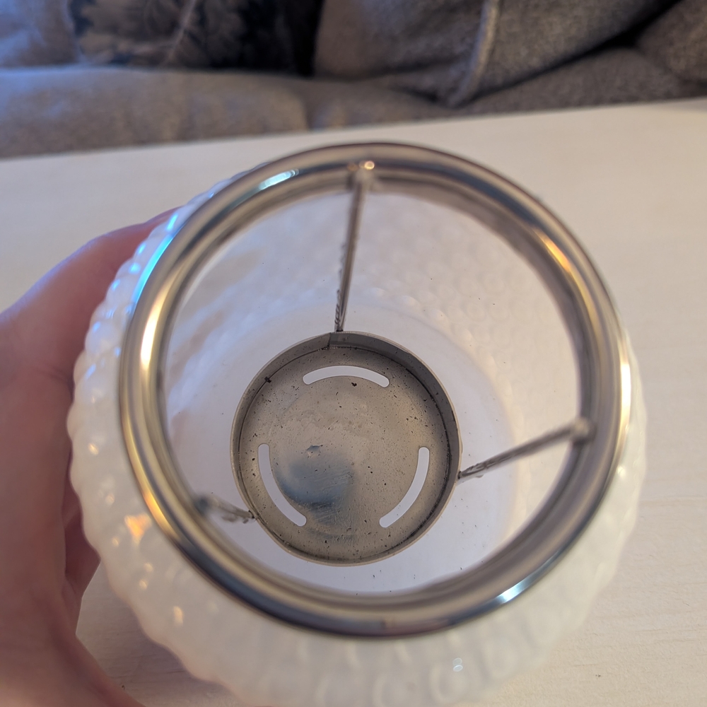 Textured Glass Tea Light Holder - Picture 5 of 6